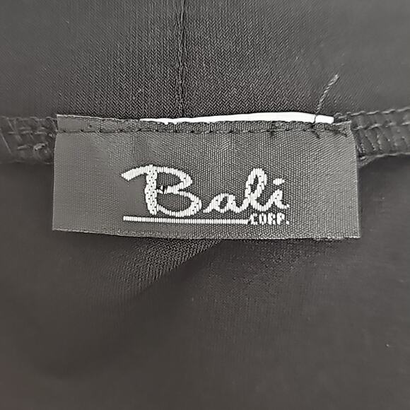 Bali Women Blach Poly/Span Long Sleeve Open Evening Jacket Blazer Size See Meas. - Picture 9 of 9